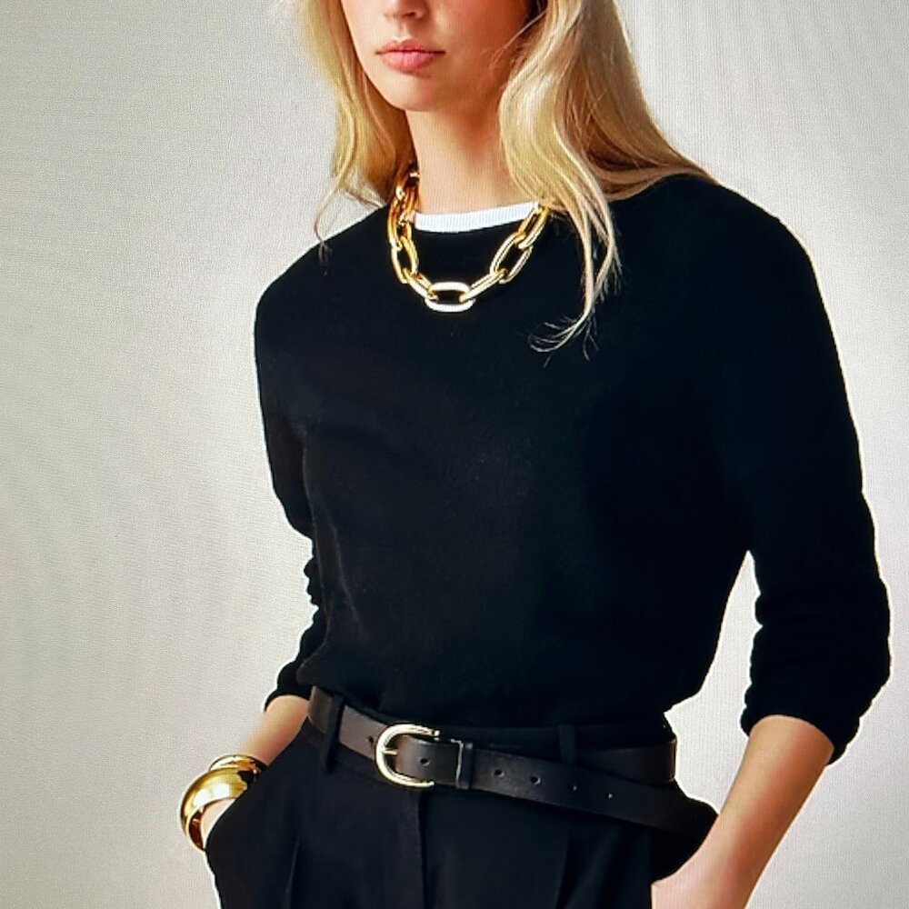 Lord & Taylor Cashmere Crew Neck Sweater